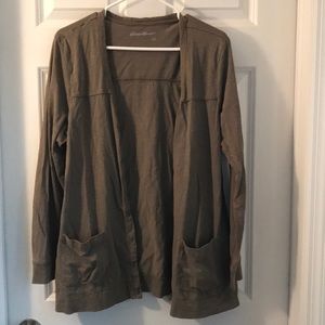 Eddie Bauer cardigan.